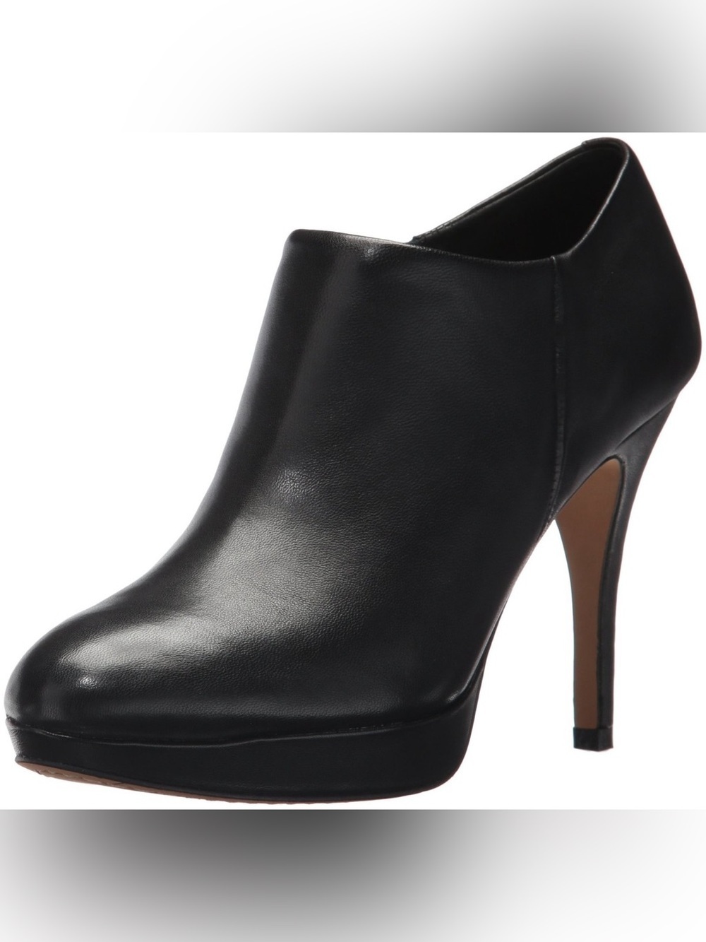Vince Camuto Black Leather High Heel Ankle Booties